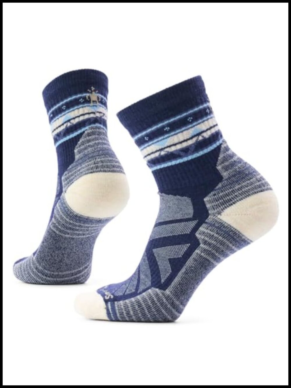 Merino Wool Hiking Crew Socks Light Cushion Athletic Outdoor Comfort